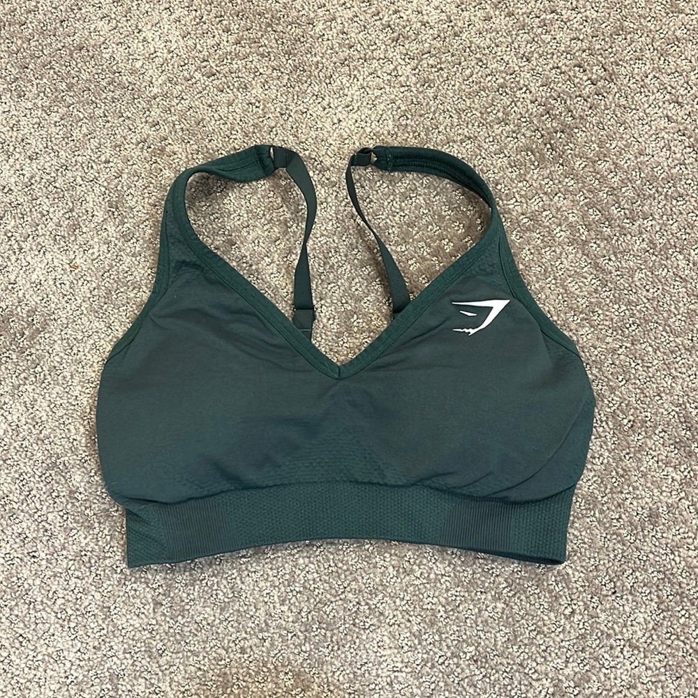 Gymshark woodland green vital sports bra